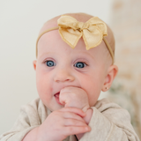 Gold Stardust Headband Bow