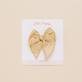 Gold Stardust Bow Clip