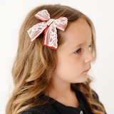Chutney Layered Lace Bow Clip