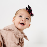 Pink Drawn Daisy Headband Bow