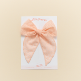 Rosé Ditsy Daisy Bow Clip