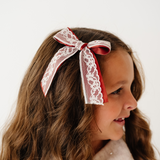 Chutney Layered Lace Bow Clip