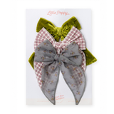 Stylish Three-Bow Subscription - Oversized Alligator Clip Set