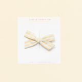 Sandy Beach Stripe Bow Clip