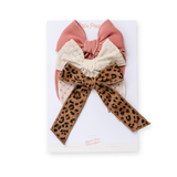Stylish Three-Bow Subscription - Oversized Alligator Clip Set