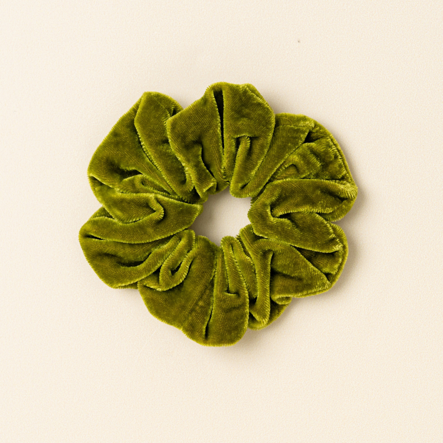 Green Gable Velvet Midi Scrunchie