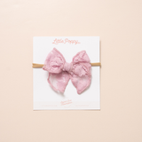 Iris Rose Lace Floral Headband Bow