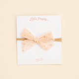 Stitched Lace Headband Bow