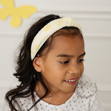Lemon Vintage Floral Knot Headband