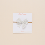 Silver Stardust Headband Bow