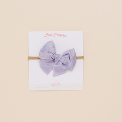 Lavender Stardust Headband Bow