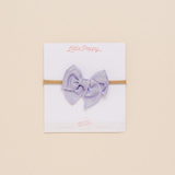 Lavender Stardust Headband Bow