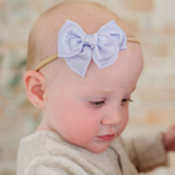 Lavender Stardust Headband Bow