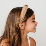 Chestnut Check Knot Headband