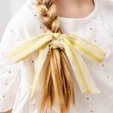 Citrus Stripe Chiffon Emma Scrunchie