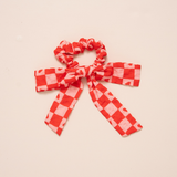 Checkered Hearts Emma Scrunchie