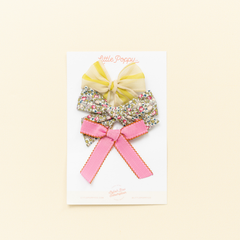 The Jasmine Bow Clip Set