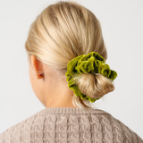 Green Gable Velvet Midi Scrunchie