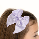 Lavender Stardust Bow Clip