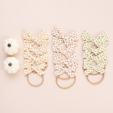 Purple Textured Dot Headband Bow