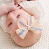 Coastal Chiffon Stripe Headband Bow