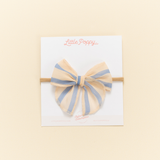 Coastal Chiffon Stripe Headband Bow