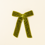 Green Gable Velvet Mama Bow