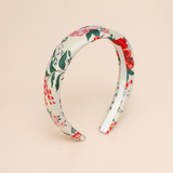 Poinsettia Floral Puff Headband