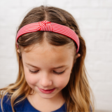 Sweet Cherry Stripe Knot Headband