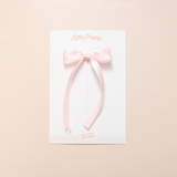 Baby Pink Satin Bow Clip