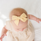 Marzipan Vintage Pointelle Headband Bow