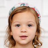 Poinsettia Floral Puff Headband