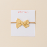 Marzipan Vintage Pointelle Headband Bow
