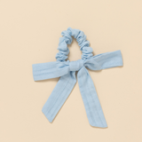 Pale Blue Stitched Dobby Emma Scrunchie