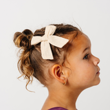 Heirloom Linen Bow Clip