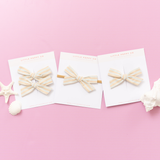 Sandy Beach Stripe Baby Headband Bow