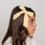 Marzipan Vintage Pointelle Headband Bow