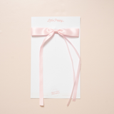 Baby Pink Satin Bow Clip
