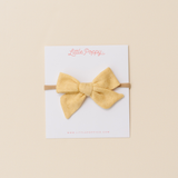 Marzipan Vintage Pointelle Headband Bow
