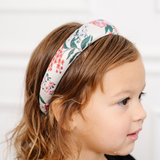 Poinsettia Floral Puff Headband