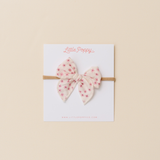Peony Floral Headband Bow