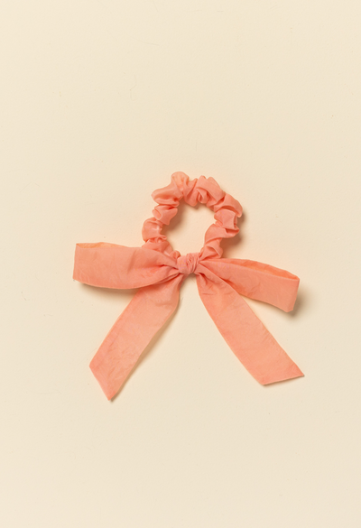 Coral Tulle Emma Scrunchie