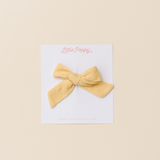 Marzipan Vintage Pointelle Bow Clip