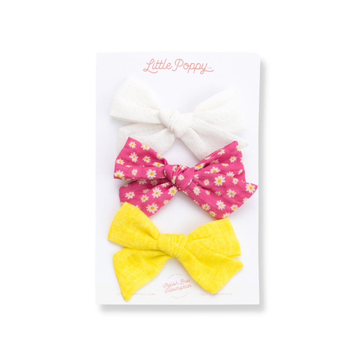 The Rebecca Bow Clip Set – Little Poppy Co