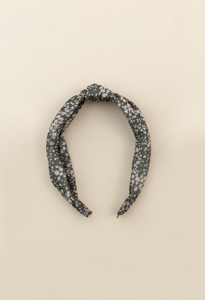 Olive Field Floral Knot Headband