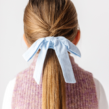 Pale Blue Stitched Dobby Emma Scrunchie