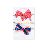 Stylish Three-Bow Subscription - Original Nylon Headband Set