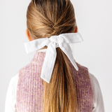 White Stitched Dobby Emma Scrunchie